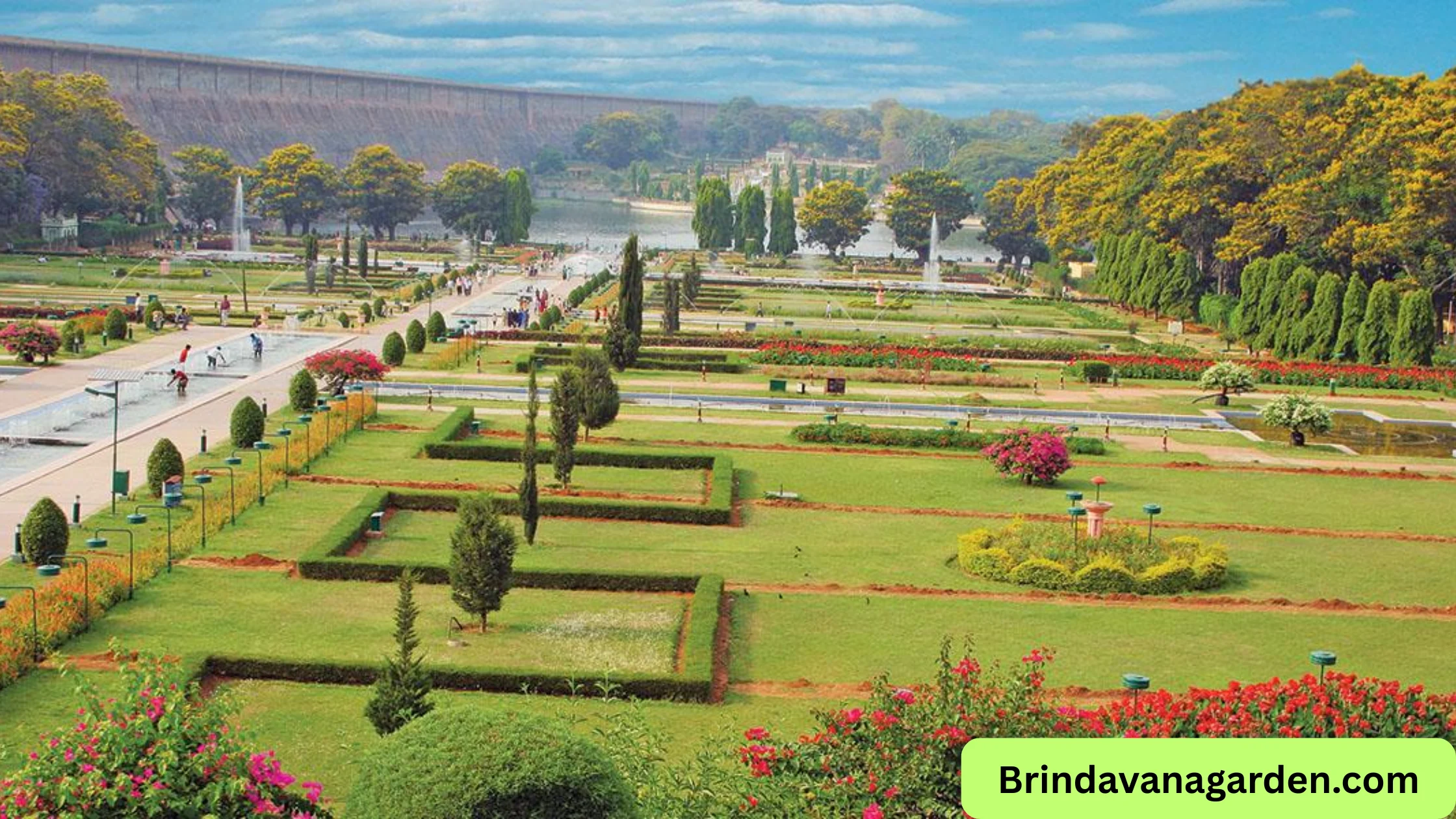 Brindavan Garden Mysore Distance