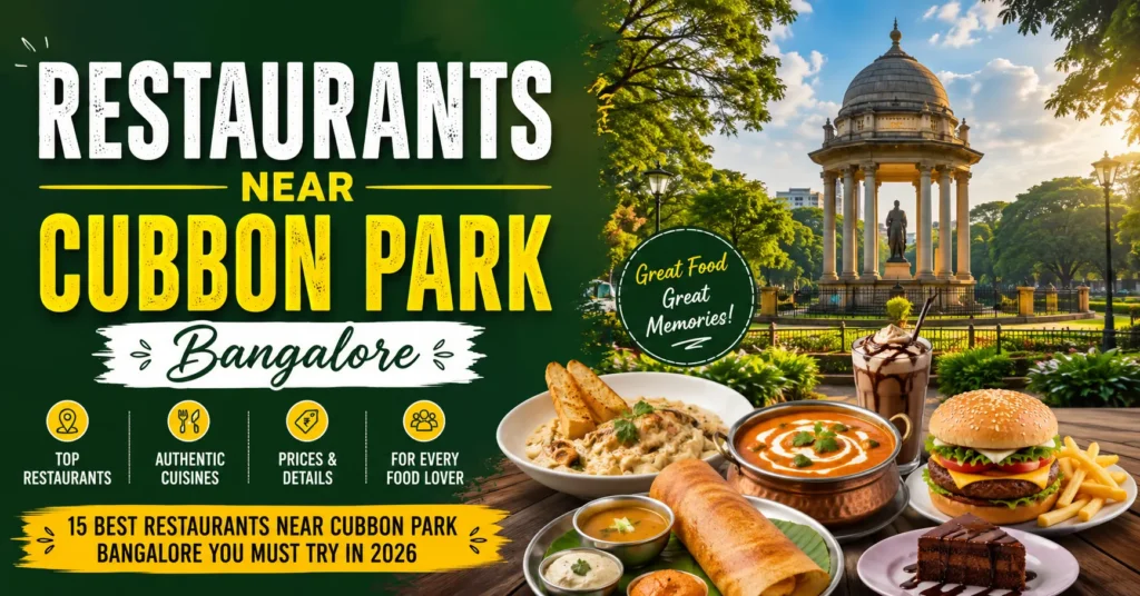 restaurants near cubbon park