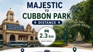 Majestic to Cubbon Park Distance