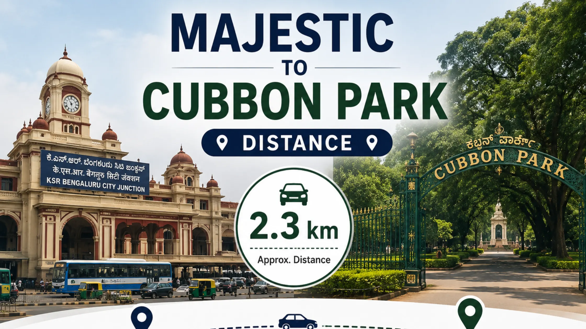 Majestic to Cubbon Park Distance: Route, Metro, Travel Time & Best Ways to Reach