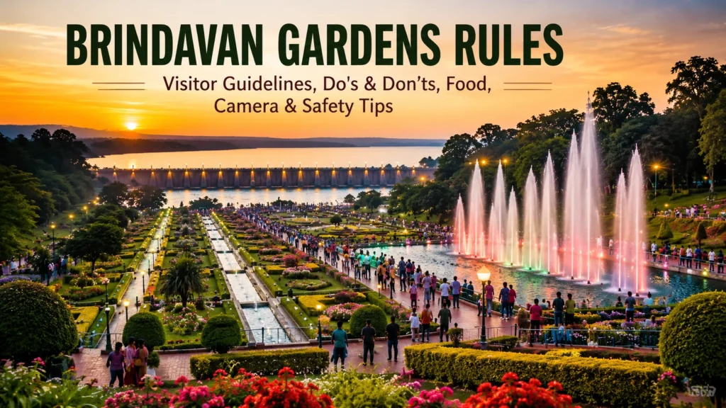 Brindavan Gardens Rules