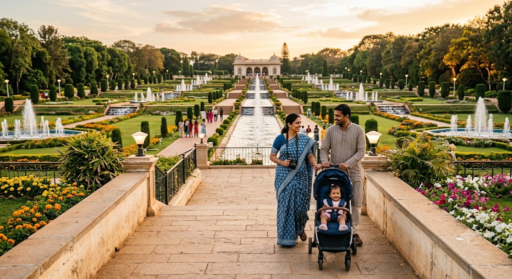 brindavan gardens with kids