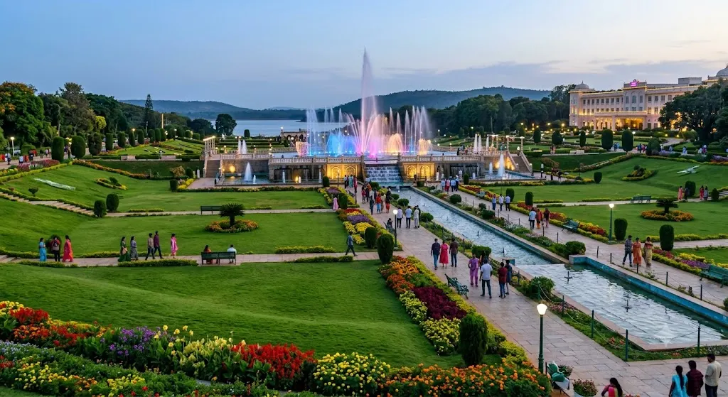 How to Reach Brindavan Gardens from Bangalore & Mysore
